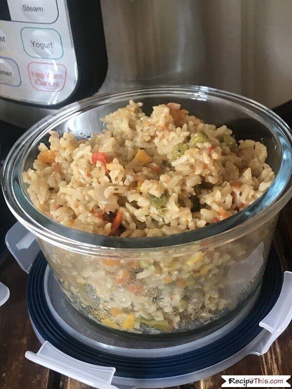 Instant Pot Brown Rice & Vegetables Recipe This