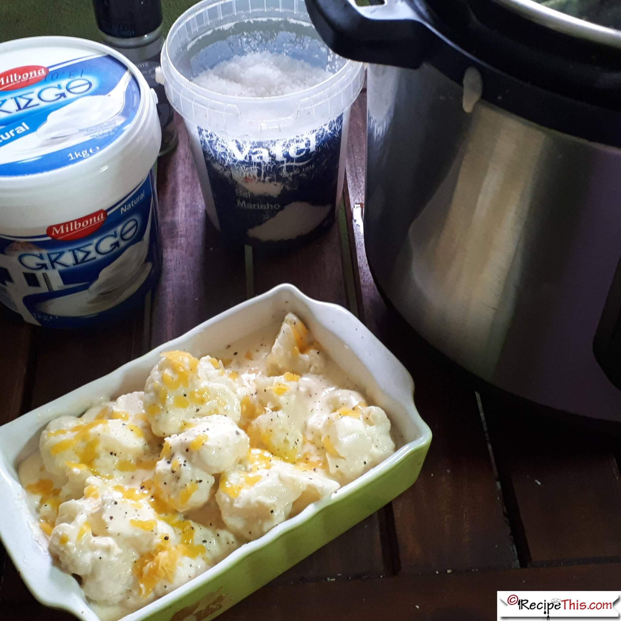 Instant Pot Cauliflower Cheese (Cauliflower Au Gratin) Recipe This
