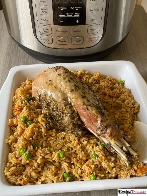 Recipe This Instant Pot Turkey Legs And Rice