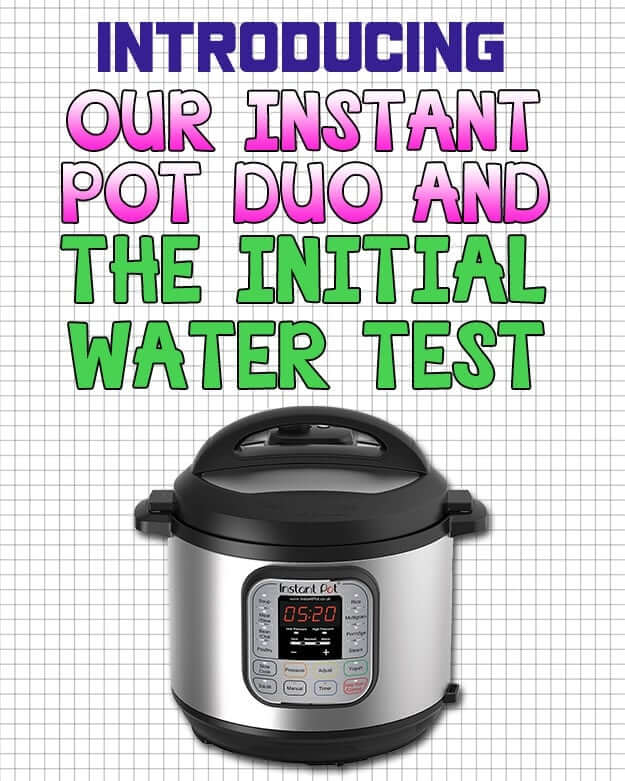 Introducing Our Instant Pot Duo & The Initial Water Test Recipe This