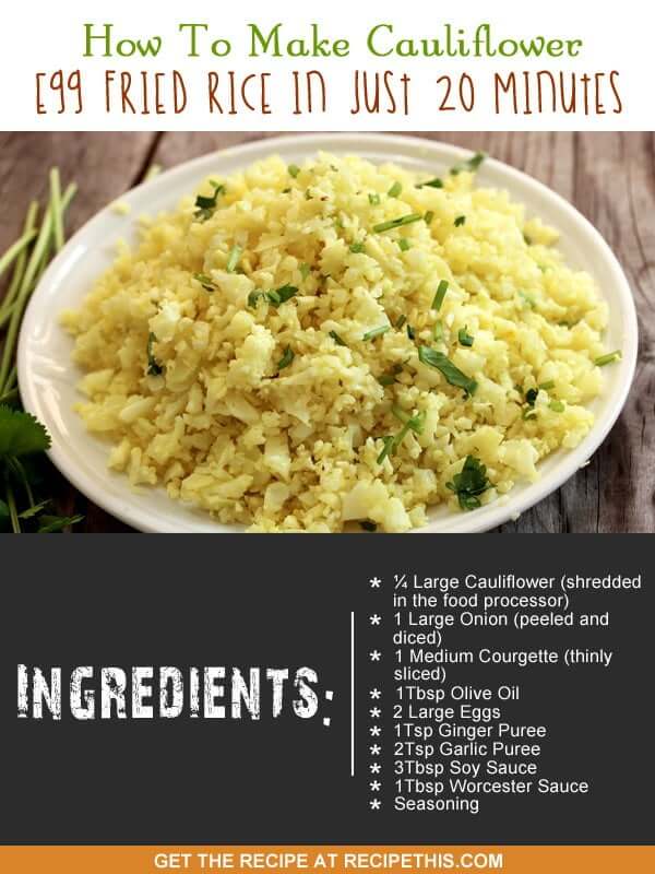 Recipe This How To Make Cauliflower Egg Fried Rice In Just 20 Minutes