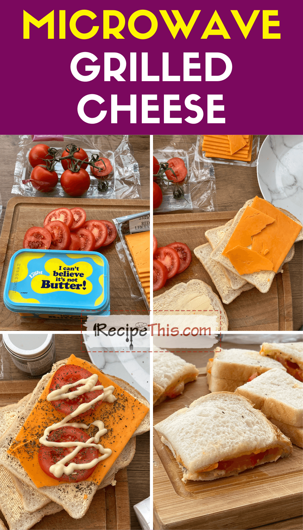 Recipe This Microwave Grilled Cheese