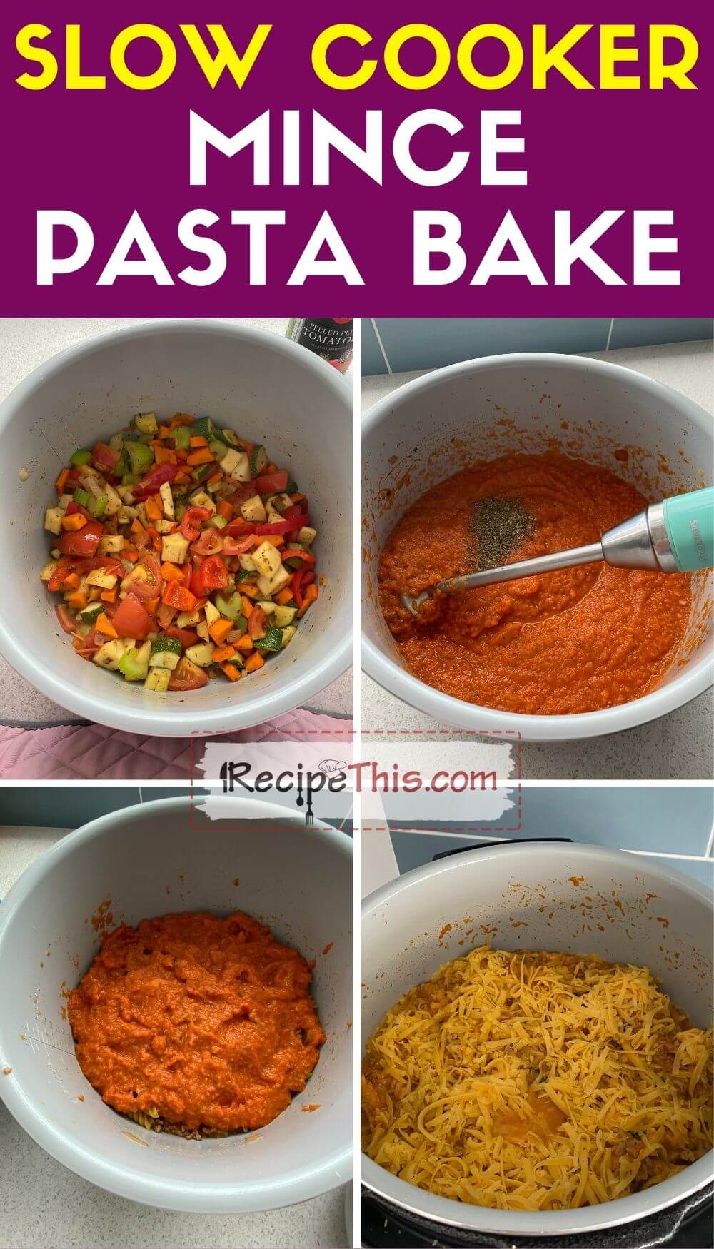 Recipe This Slow Cooker Mince Pasta Bake