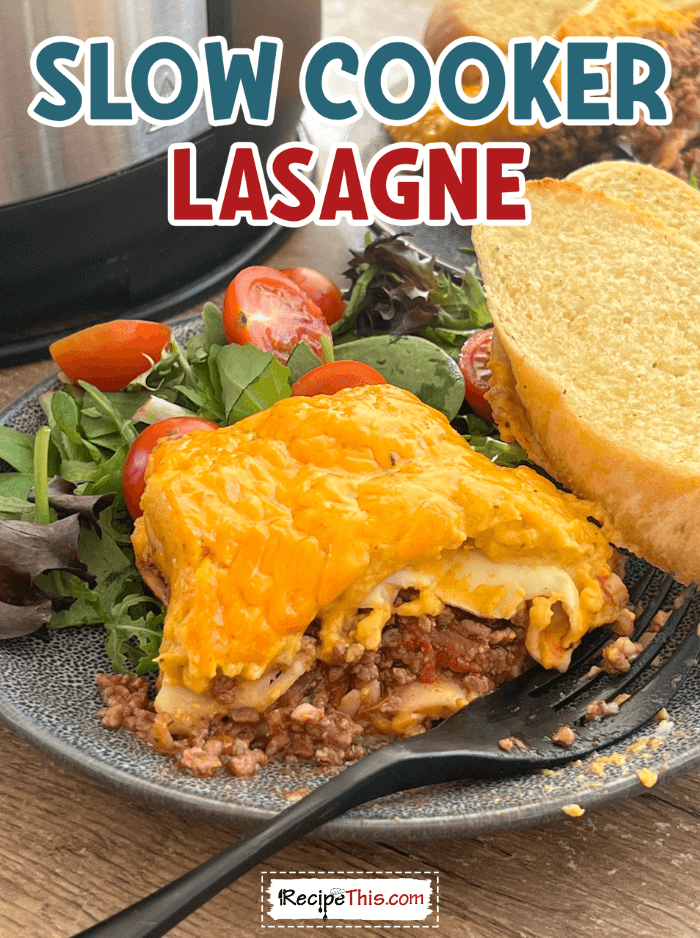 Recipe This Slow Cooker Lasagne