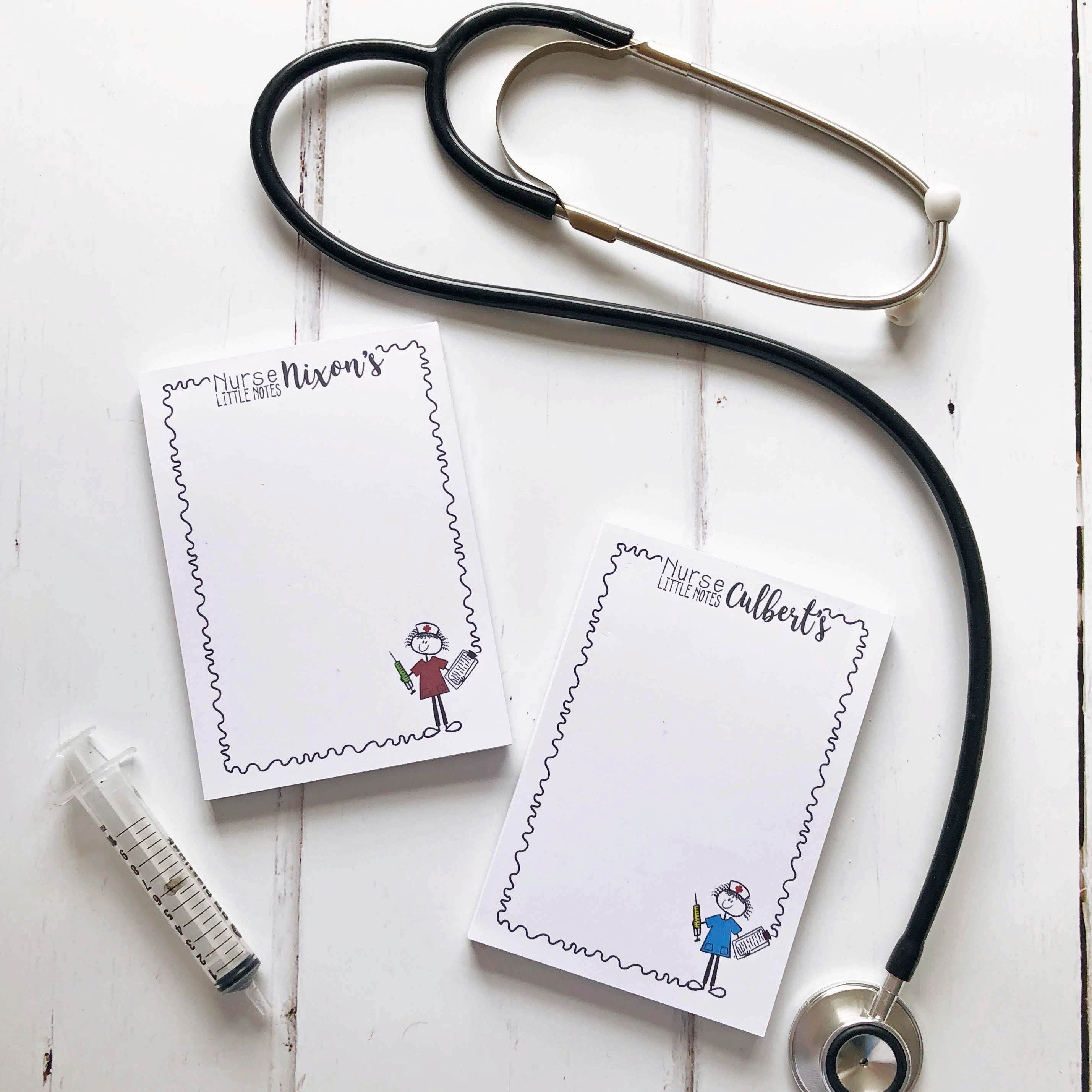 Personalised Nurse Notepad A6 RecklessHen