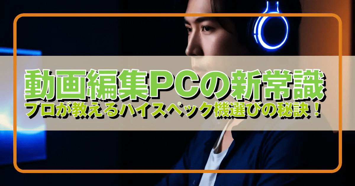 動画編集PCの新常識 プロが教えるハイスペック機選びの秘訣！ おすすめゲーミングPCライフ