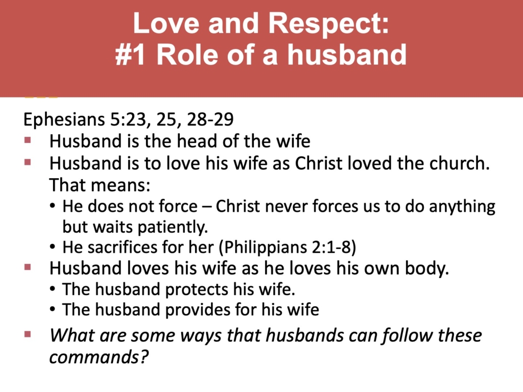 love and respect 2 Reconciled World