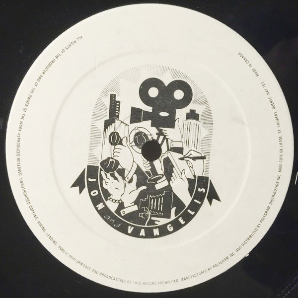 Jon And Vangelis The Friends Of Mr Cairo Record Cellar Canada