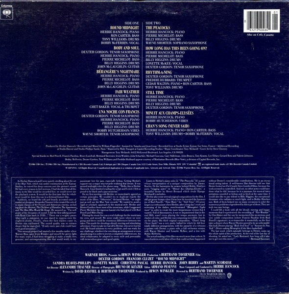 Herbie Hancock Round Midnight Original Motion Picture Soundtrack