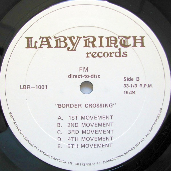 FM Direct To Disc Record Cellar Canada