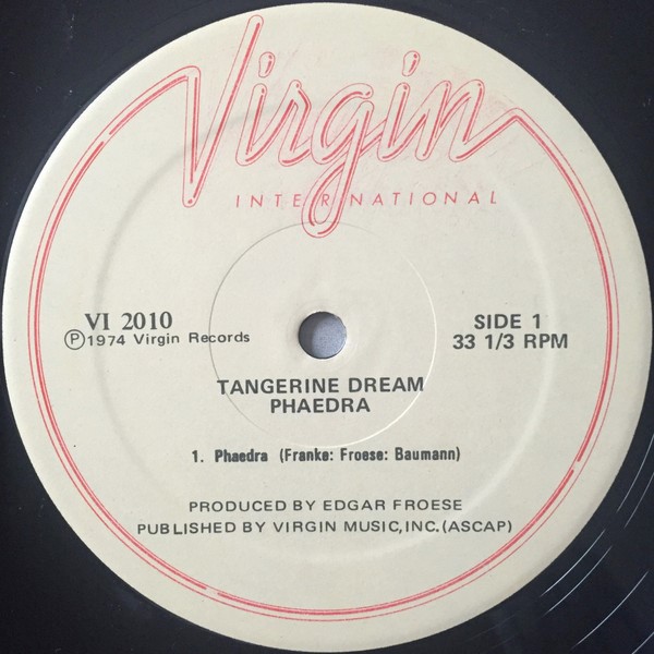 Tangerine Dream Phaedra (Vinyl LP US Pressing) Record Cellar Canada
