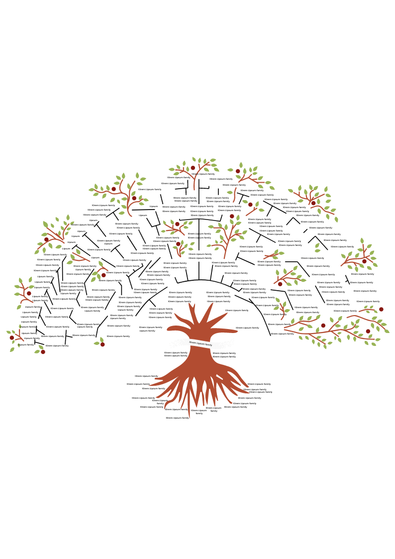 61 Free Family Tree Templates Printable / Downloadable / Editable