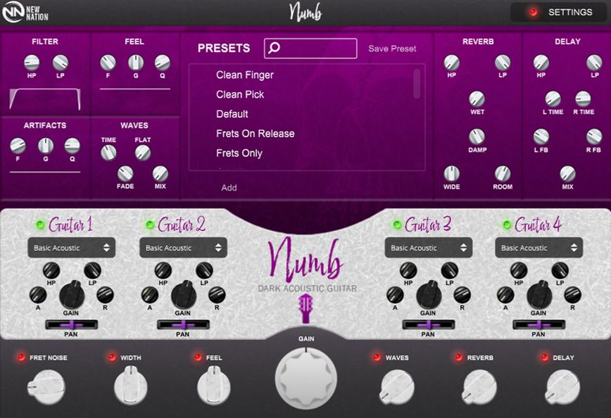 New Nation Numb Dark Acoustic Guitar FREE RECORDING.de