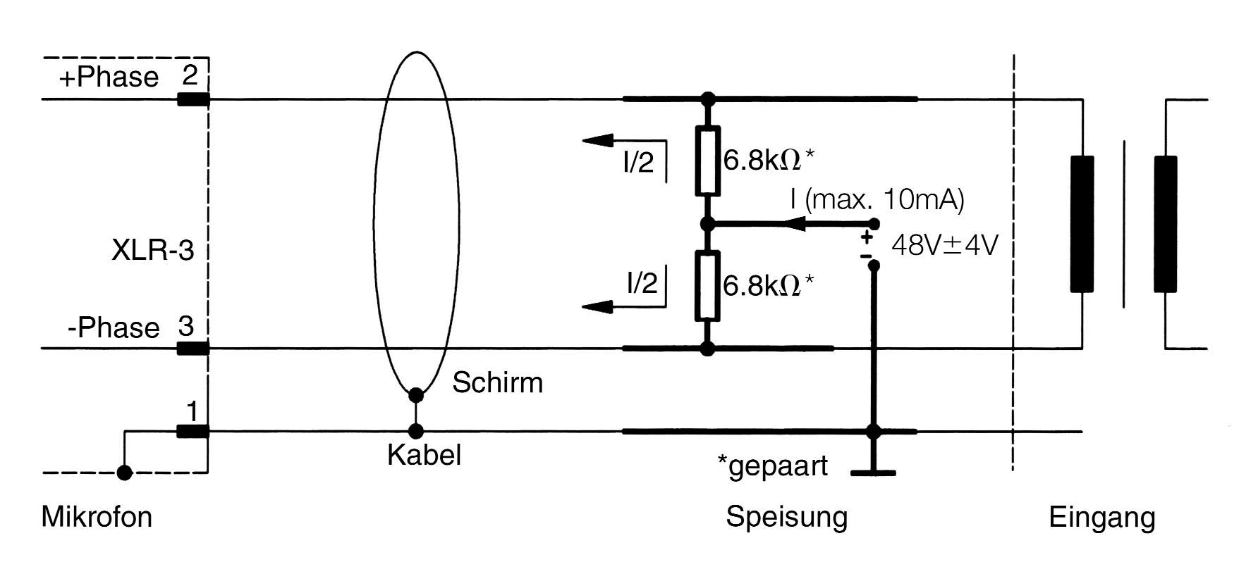 Forum DoItYourself (DIY) XLRSplitter durch Phamtomspeisung +48V
