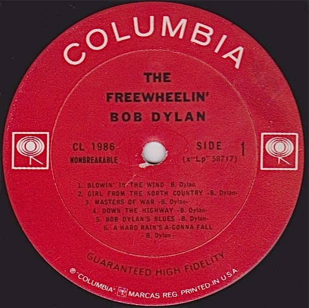 Bob Dylan Original “Freewheelin’” Album With 4 Withdrawn Tracks