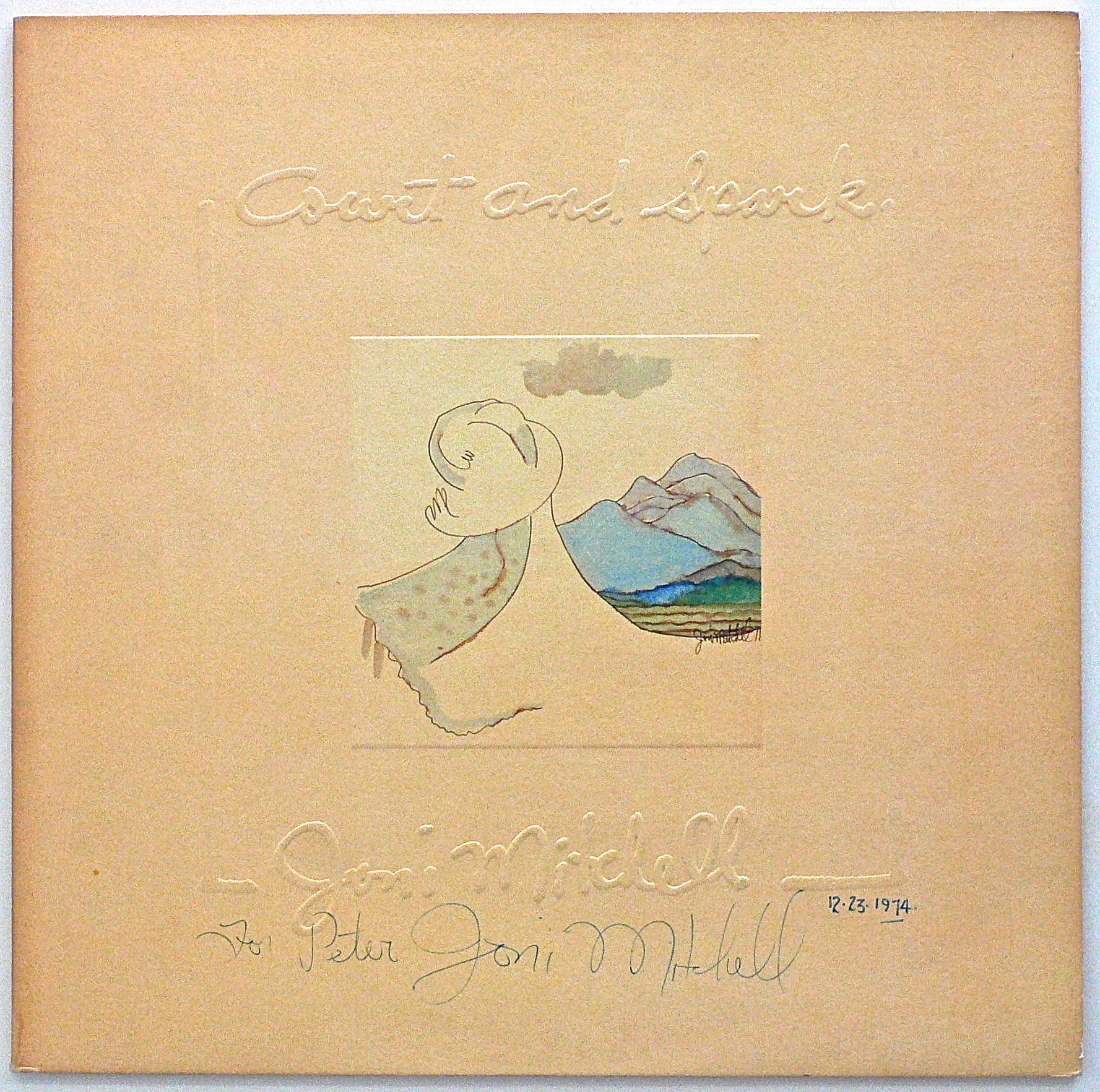 Joni Mitchell Autographed “Court and Spark” LP