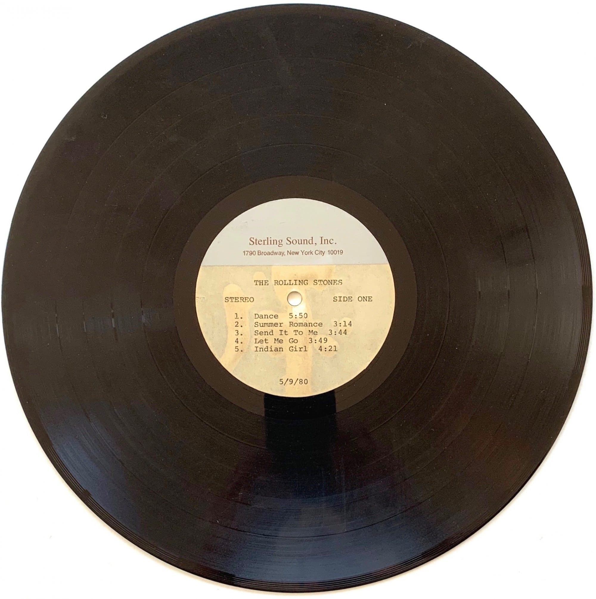 Rolling Stones Alternate ‘Emotional Rescue’ LP Acetate From