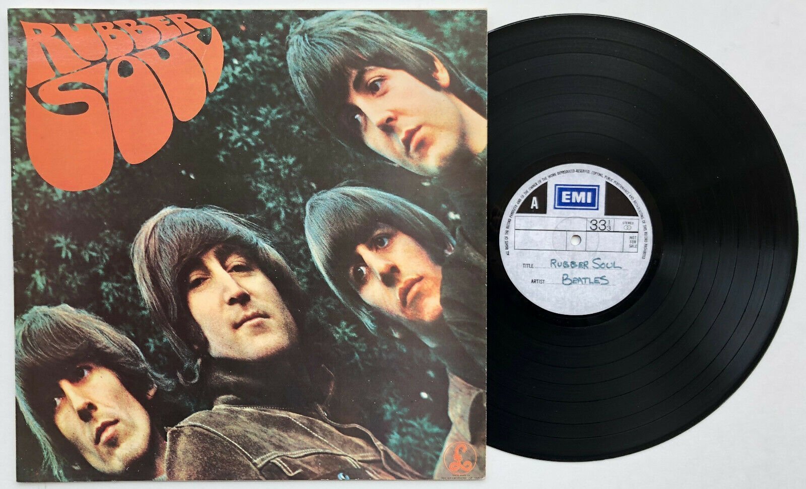 Beatles Ultra Rare UK 1984 “Rubber Soul” LP Test Pressing With EMI Labels