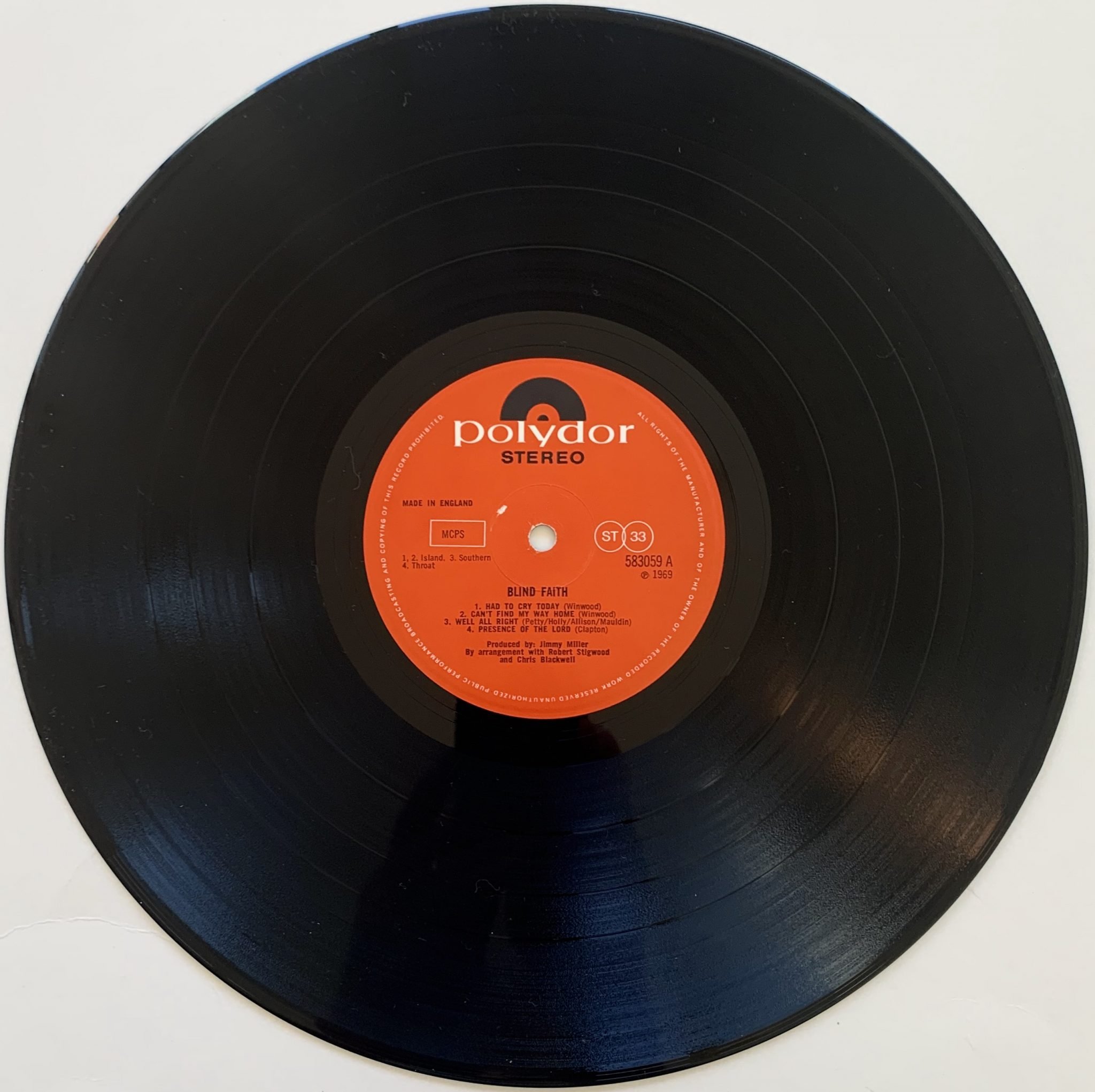 Blind Faith Very Rare UK True 1st Pressing “Blind Faith” LP