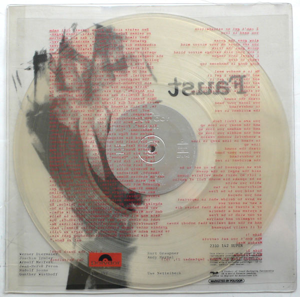 Faust UK Clear Vinyl 1st Press Faust Album