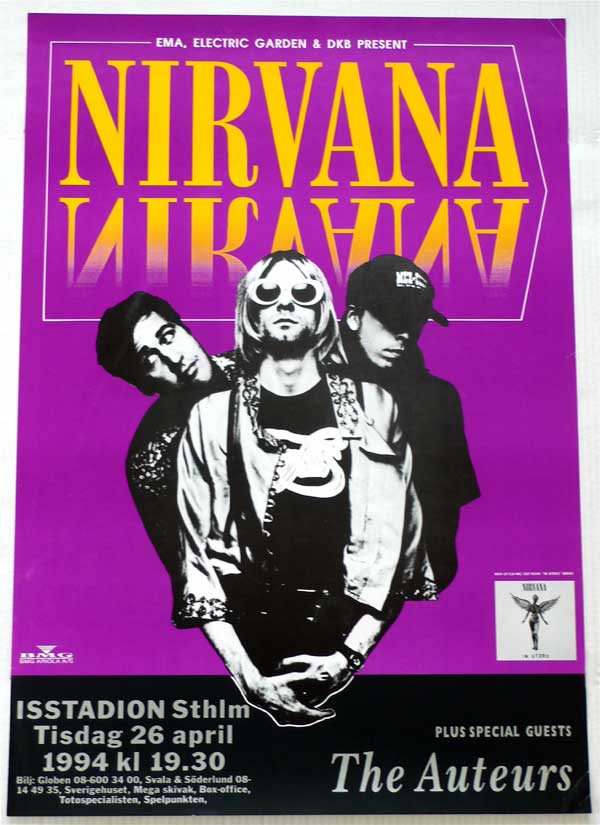 Nirvana Last Ever Concert Poster