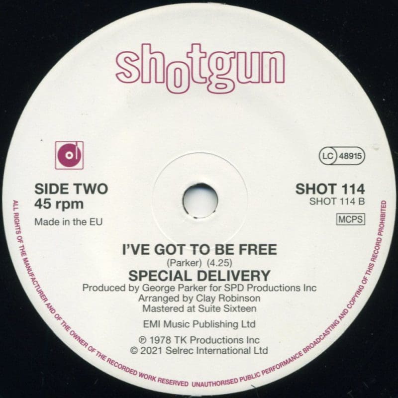 Special Delivery This Kind Of Love (Long Version) b/w I've Got To Be