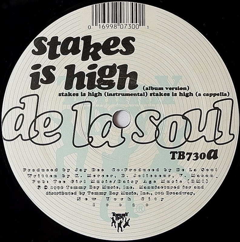 De La Soul Stakes Is High Tommy Boy 12"