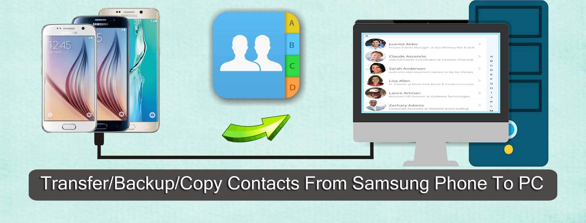 Transfer/Backup/Copy Contacts From Samsung Phone To PC