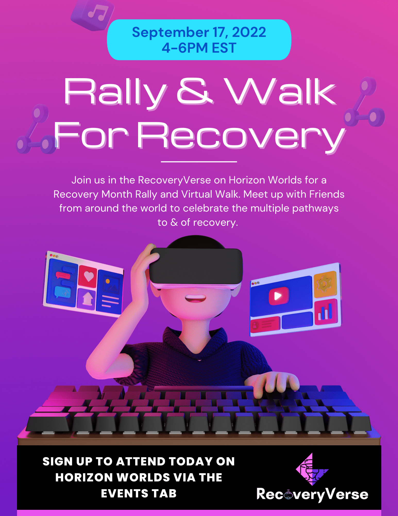 Virtual Rally & Walk for Recovery RecoveryVerse