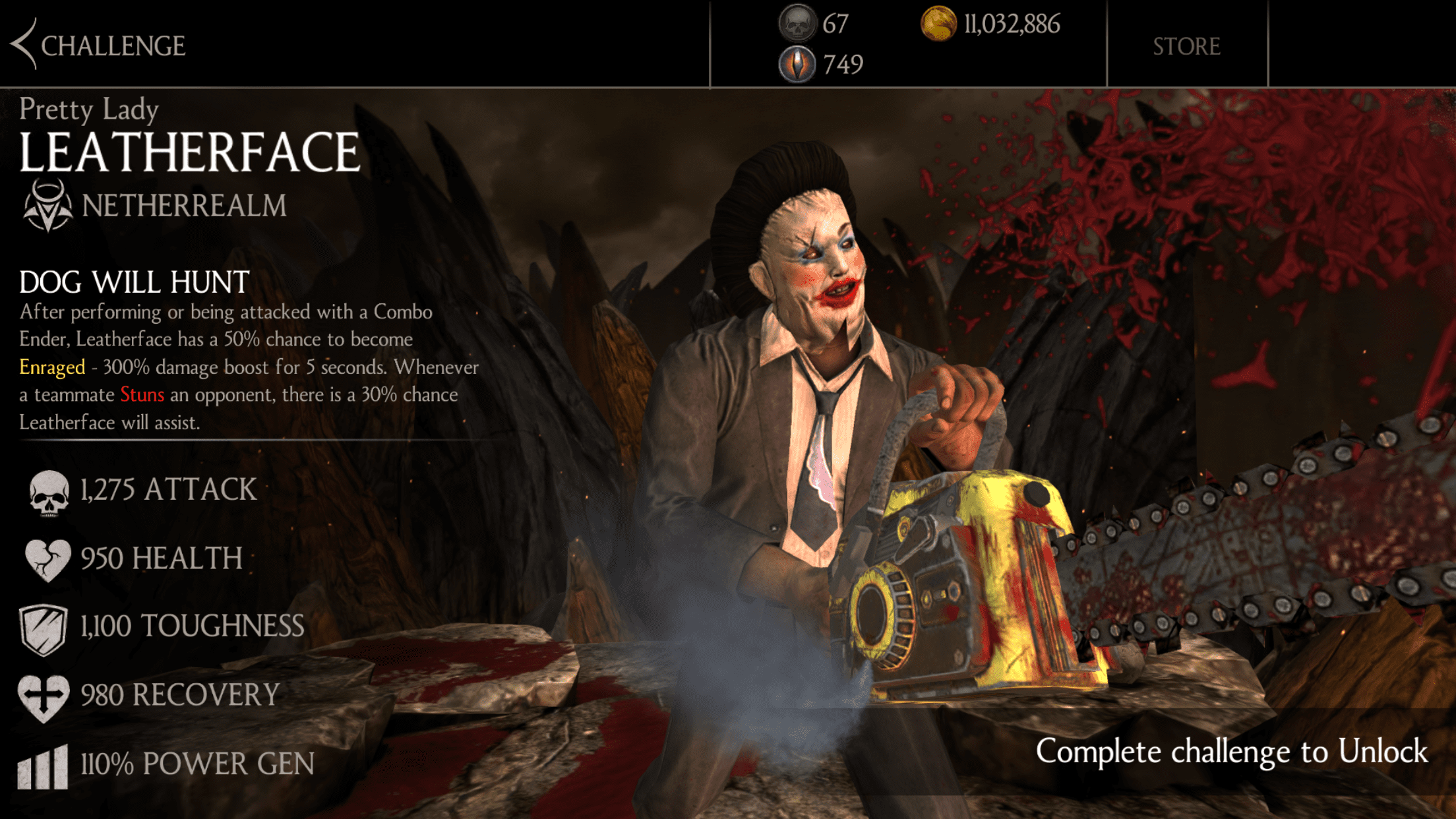 Leatherface is now on Mortal Kombat X mobile