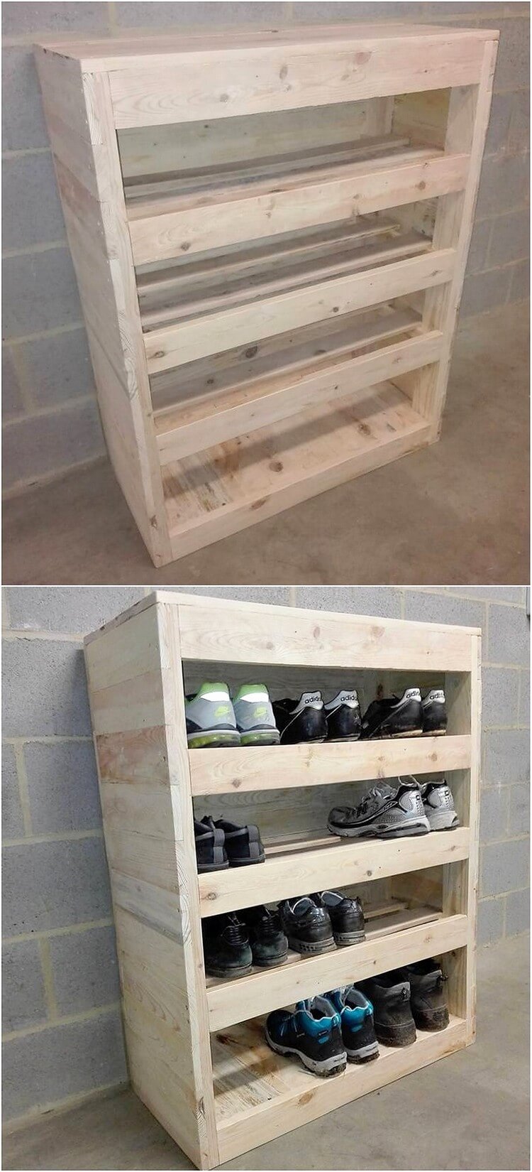 Pallet Shoe Rack