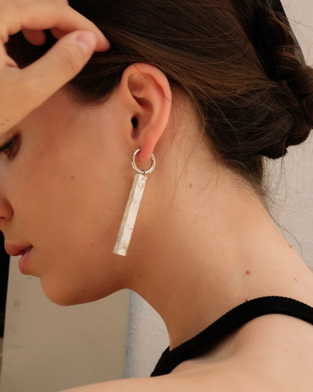 Long Bar Earrings Recycledin