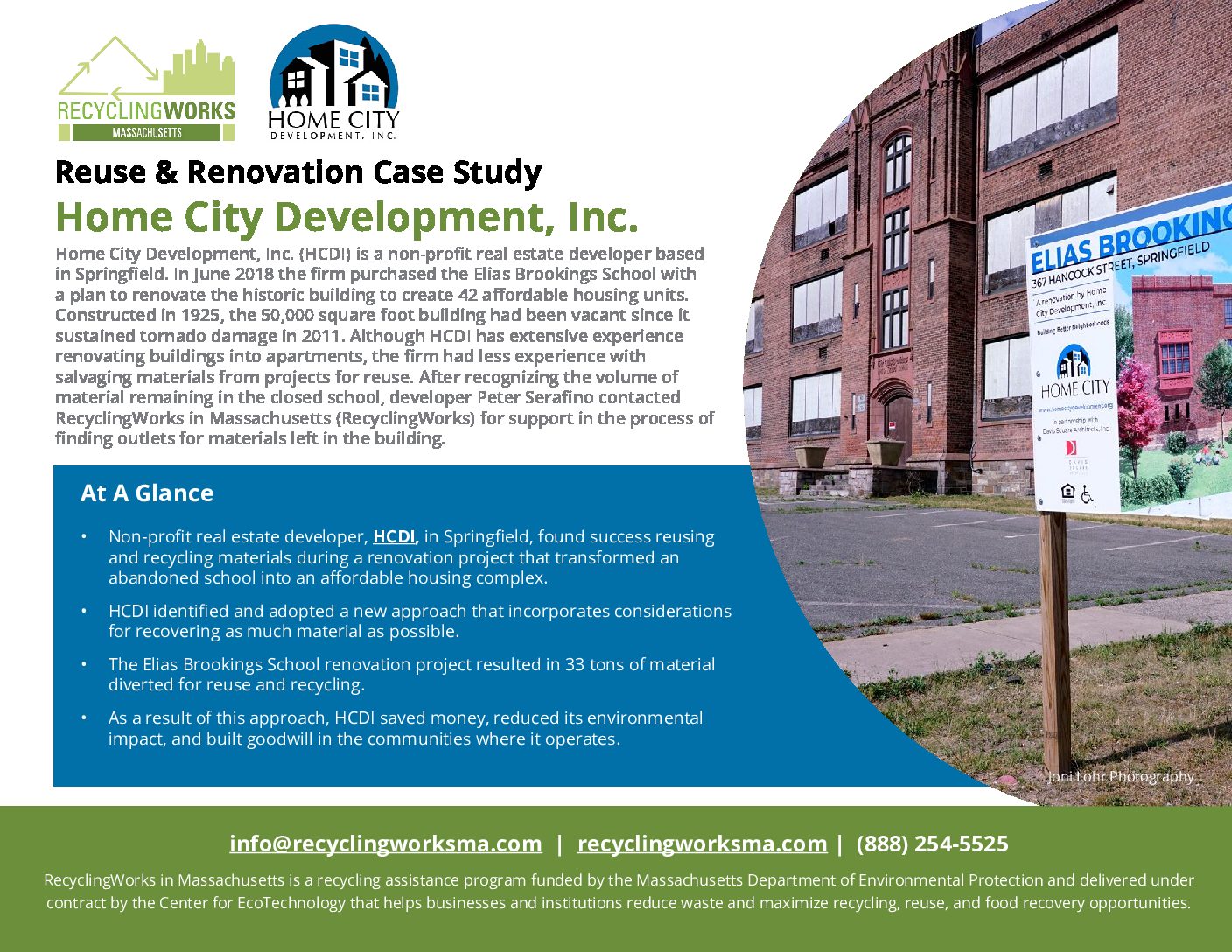 Home City Development, Inc. RecyclingWorks Massachusetts