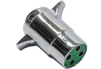 Chrome winch control plug 4 pin - RED - RECOVERY EQUIPMENT DIRECT