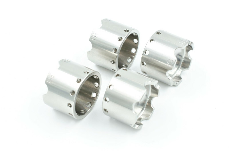 BrakeTech RoadRace Front Brake Caliper Racing Pistons Red Mist