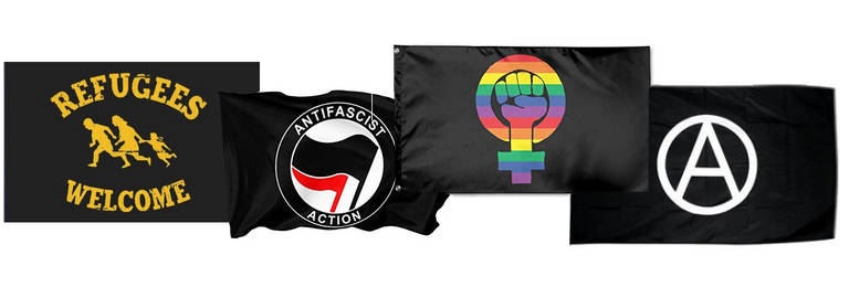 Fahnen zu Antifaschistischen Themen RedShepherd.de
