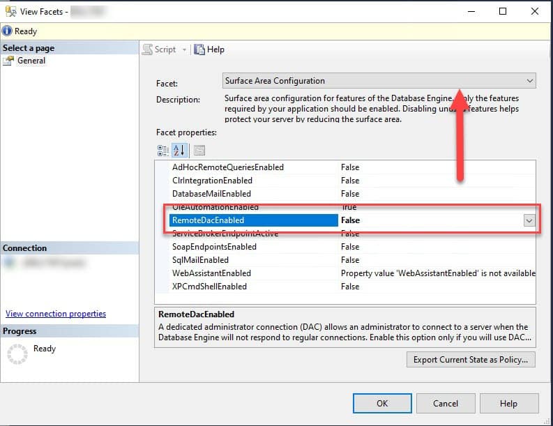 SQL Server remote dedicated admin connection (DAC) Red9