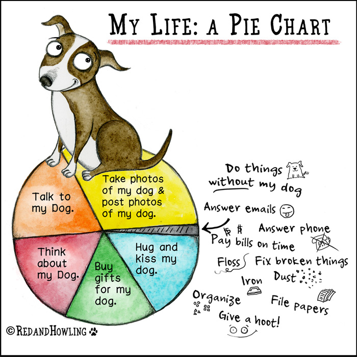 My Life: a Pie Chart – Red and Howling