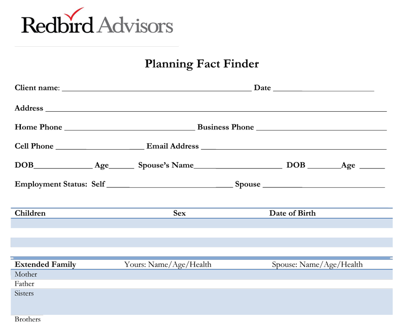 Download the Redbird Fact Finder (PDF) Redbird Agents