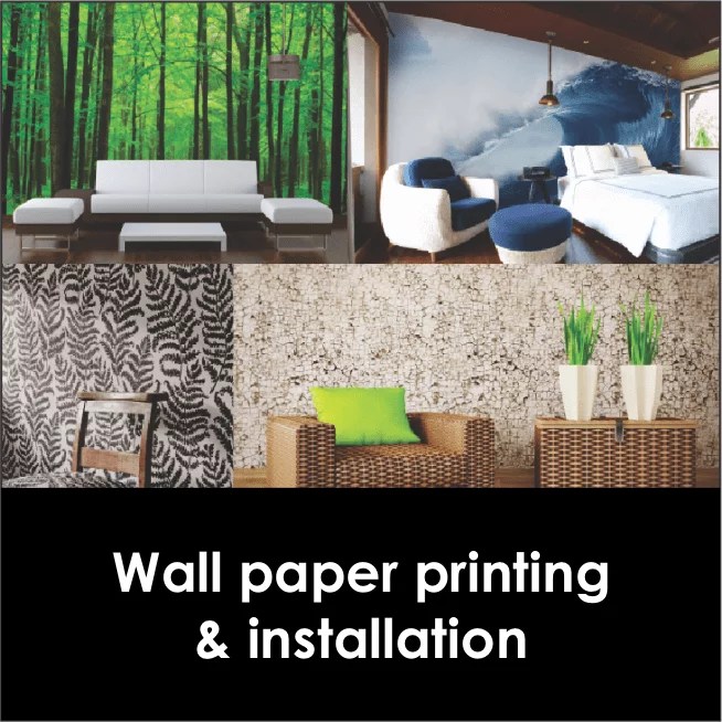 Printed Wallpaper Pretoria & Fourways Redblock Advertising Media