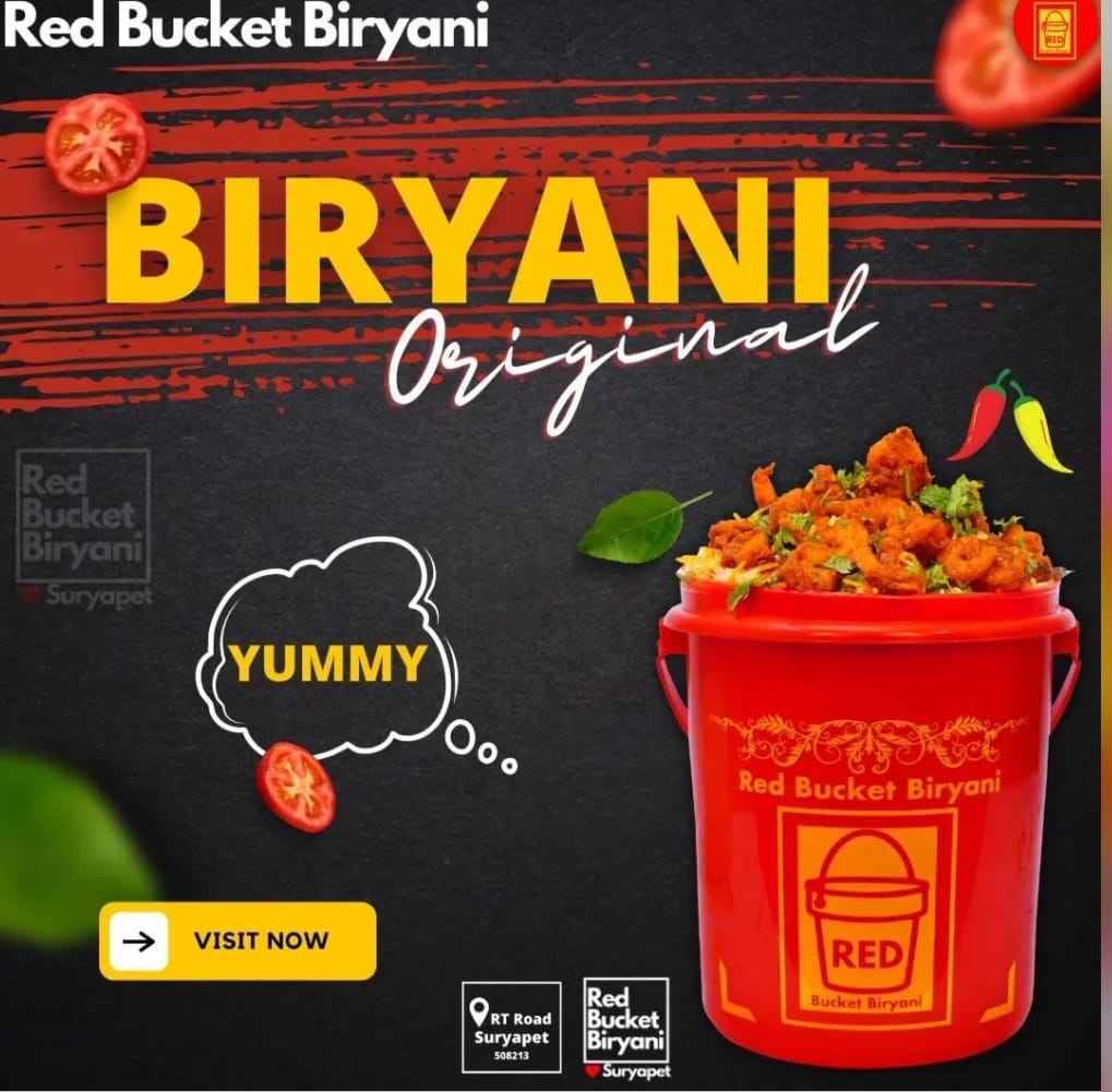 Menu Items of Red Bucket Biryani