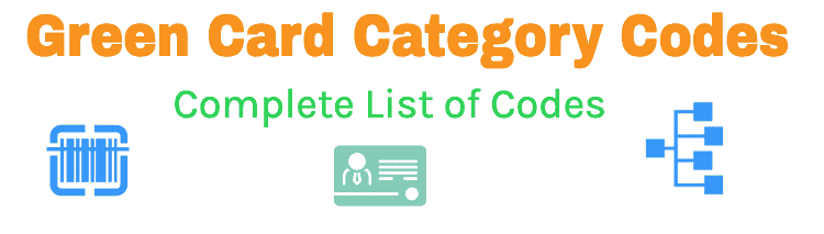 COMPLETE list of Green Card Category Codes, Meaning [2021]