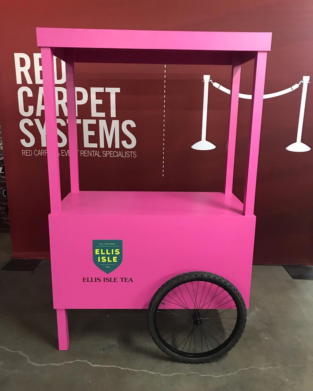 Custom Beverage Cart for Events Red Carpet Systems