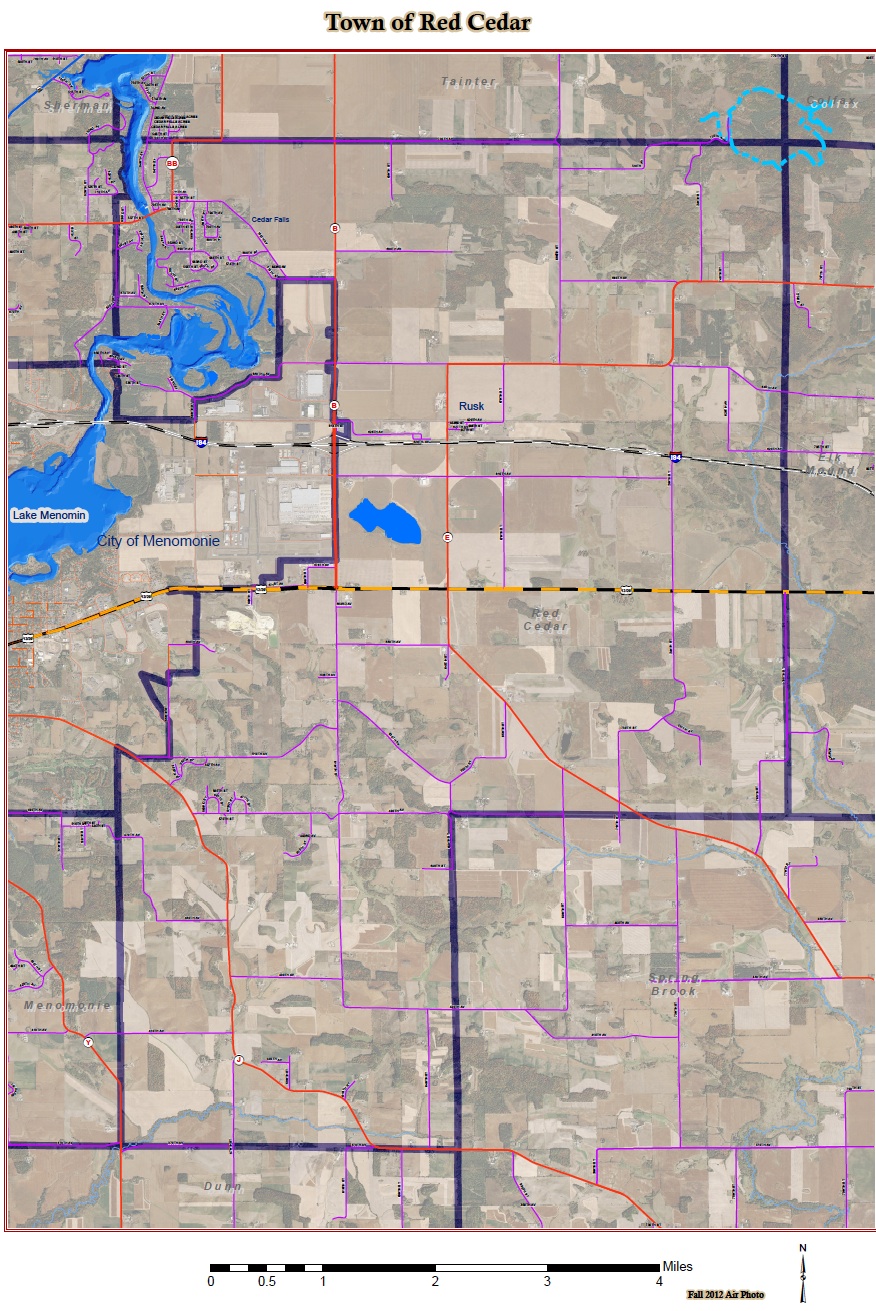 Maps Town of Red Cedar Wisconsin