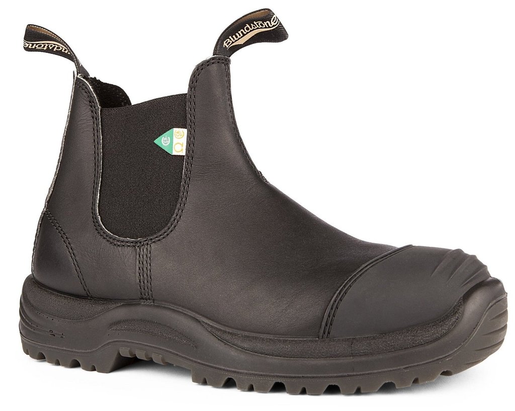 168 CSA Greenpatch Rubber Toe Cap Black boots Reddhart Workwear