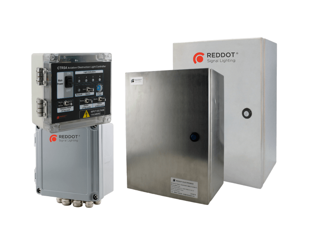 Reddotsignal® Control Box For Obstruction Lights Aircraft Warning