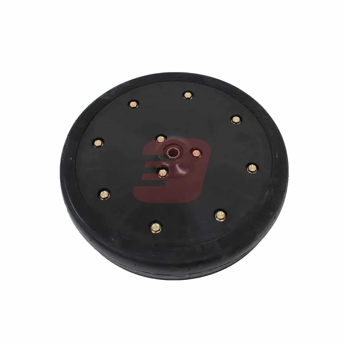 3” Nylon/Steel Rim Rubber Gauge Wheel Red E