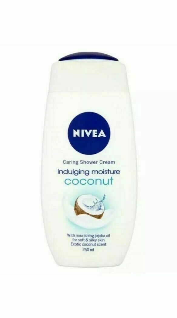 Nivea Caring Shower Coconut Cream With Jojoba Oil For Silky Soft Skin