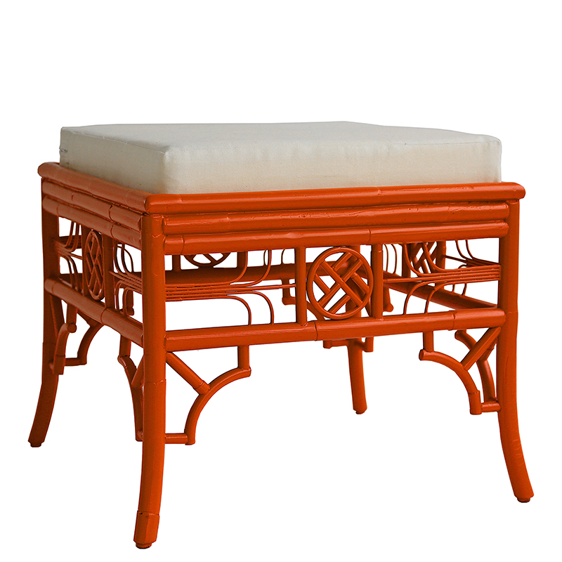 CAN Ottoman w/ Cushion red egg furniture