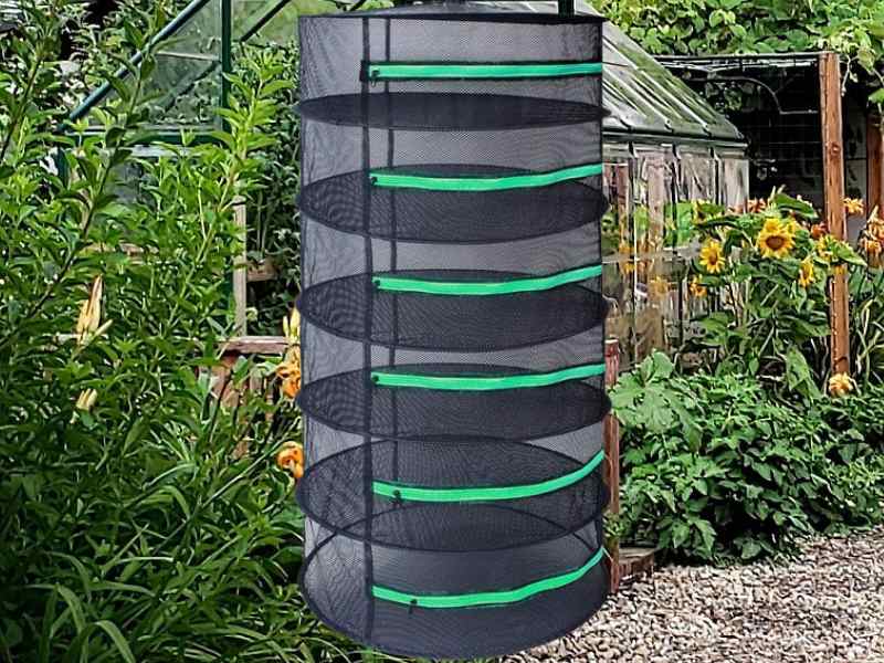 Growsun 6 Layer Hanging Mesh Herb Drying Rack The Small Town Homestead